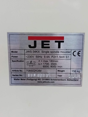 Фрезерный станок JET JWS-34KX 220В