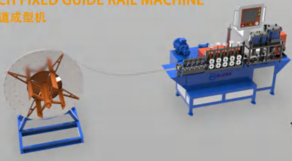 AIR SWITCH FIXED GUIDE RAIL MACHINE (Станок для производства направляющих шин для автоматических выключателей) модель BARM-1