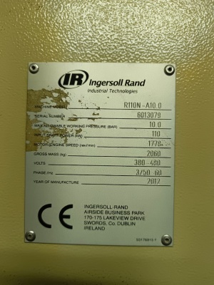 Компрессор Ingersoll rand r110n - А10. 0