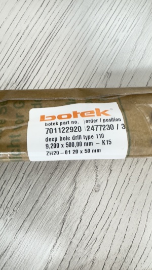 СВЕРЛА ДЛЯ ГЛУБОКОГО СВЕРЛЕНИЯ L 500 D8,9/9,1/9,2 BOTEK