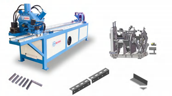 CNC ANGLE STEEL FLANGE PRODUCTION LINE (Автоматическая линия для производства угловых стальных фланцев с ЧПУ) серия JG