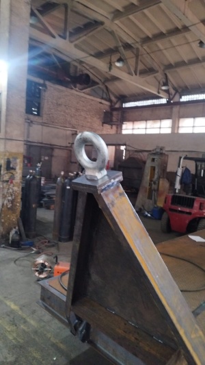 Телега производственная складская с дышлом 10 тонн