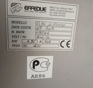 Тестомес спиральный Effedue M 80 soft