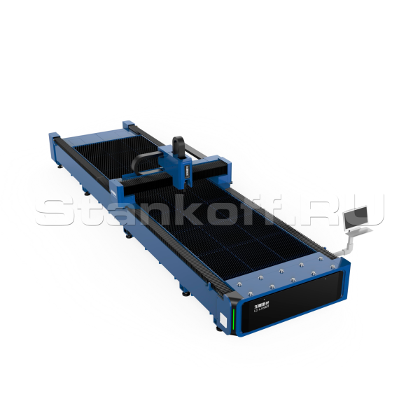 Оптоволоконный лазерный станок по металлу LD-6015S/3000 Raycus