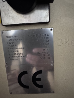 Вертикальный токарный центр SCHERER VDZ 120 с ЧПУ