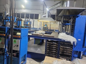 Комплект прессов для производства изделий из резины. 2 наливных пресса. 2 вулканизационных пресса Пресс для открытия прессформ Пресс для