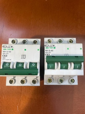 Выключатели ВА 101-3/63А, 400в, 50Гц (ДЭК)