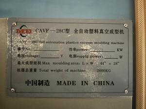 Оборудование для вакуумной формовки Cavf-28c