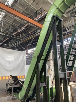 Линия по передаче и хранению стружки (сыпучих материалов): транспортеры, конвейеры, бункеры, дозаторы