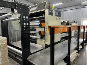 Флаторезка машина SBL NSC-1400, 2003 г.в. 2 рольные зарядки. Ширина роля 1400 мм