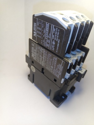 Контактор DIL00M-10 + 22DILM 20A катушка 230VAC Moeller