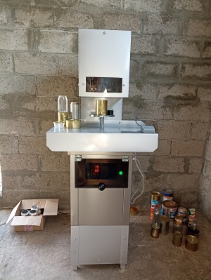 станок для закатки жестяных консервных банок автоматический