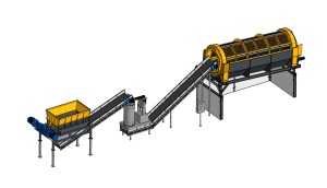 Линия Переработки битума, кровельных отходов, гидростеклоизола в крошку