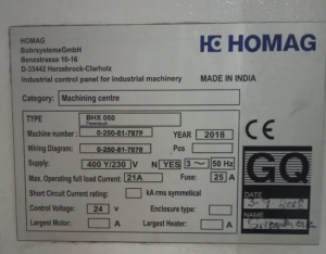 Деревообрабатывающий центр с чпу homag BHX 050