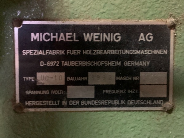 Угловой центр Weinig Unicontrol 10