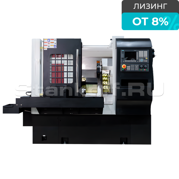 Токарный станок с ЧПУ на наклонной станине KMT с линейным суппортом GT-45