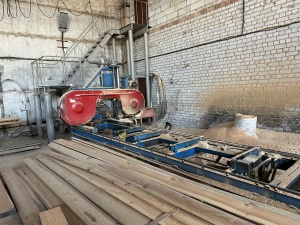 Ленточная пилорама МГ6500М с удлинённой рамой для брёвен 9 метров