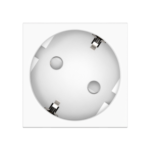 Розетка CADUCEUS ALING HIDE, встраиваемая, с заземлением, со шторками, 16А, 250В~, с расположением разъёма 45°