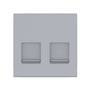 Адаптер CADUCEUS ALING HIDE, двойной для Keystone RJ12/RJ45/USB A-A/HDMI A-A, со шторками