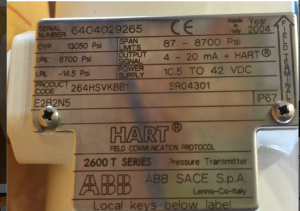 Преобразователь давления 2600Т, 87-8700Psi, авв