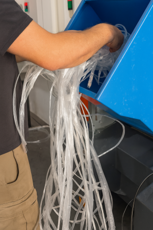 Линия воздушной грануляции полиэтилена (конический шнек Ø115–Ø80)