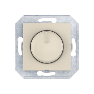 Диммер скрытой установки CADUCEUS ALING PRESTIGE поворотно-нажимной, проходной, 40-400ВА, 230В, 50Гц, механизм