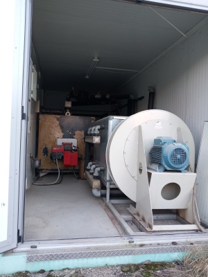 Энергоустановка для подогрева, отопления, при производстве ЖБИ