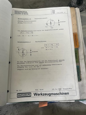 Тяжелый токарный станок RAVENSBURG KL-2500-6000 ЧПУ, ЧПУ SIEMENS