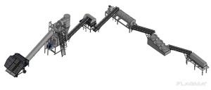 Линия переработки компоста, куриного помета, сапропеля в гранулу