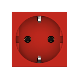 Розетка CADUCEUS ALING HIDE для скрытой проводки, с заземлением, без шторок, 16А, 250В~, с горизонтальным расположением разъёма