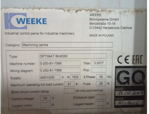 Деревообрабатывающий центр с чпу homag BHX 050