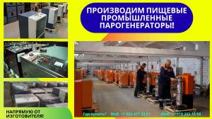 Парогенератор пищевой промышленный