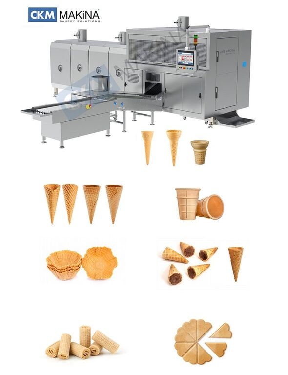 Автоматическая машина для производства вафельных рожков