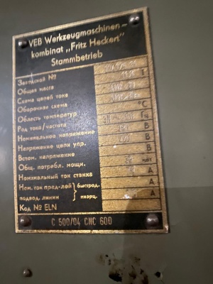 Heckert C500/04 CNC 600