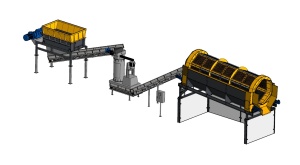 Линия Переработки битума, кровельных отходов, гидростеклоизола в крошку