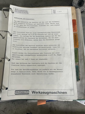 Тяжелый токарный станок RAVENSBURG KL-2500-6000 ЧПУ, ЧПУ SIEMENS