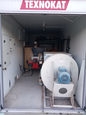 Энергоустановка для подогрева, отопления, при производстве ЖБИ