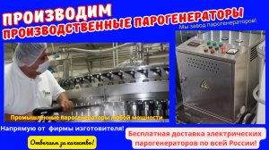 Парогенераторы промышленные производственные
