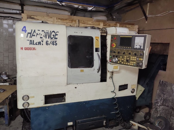 Токарный обрабатывающий центр с приводным инструментом hardinge talent 6/45