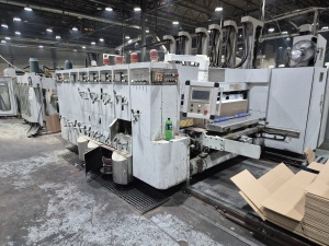 Автоматическая линия ZXE300, 2014 г.в. для изготовления четырехклапанных ящиков из гофрокартона