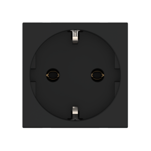 Розетка CADUCEUS ALING HIDE для скрытой проводки, с заземлением, без шторок, 16А, 250В~, с горизонтальным расположением разъёма