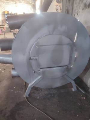 Теплогенератор на дровах и отработке