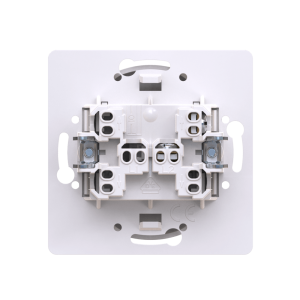 Выключатель скрытой установки CADUCEUS ALING EON, кнопочный, узкая клавиша, с символом «Звонок», с индикацией, 10А, 250В~, механизм