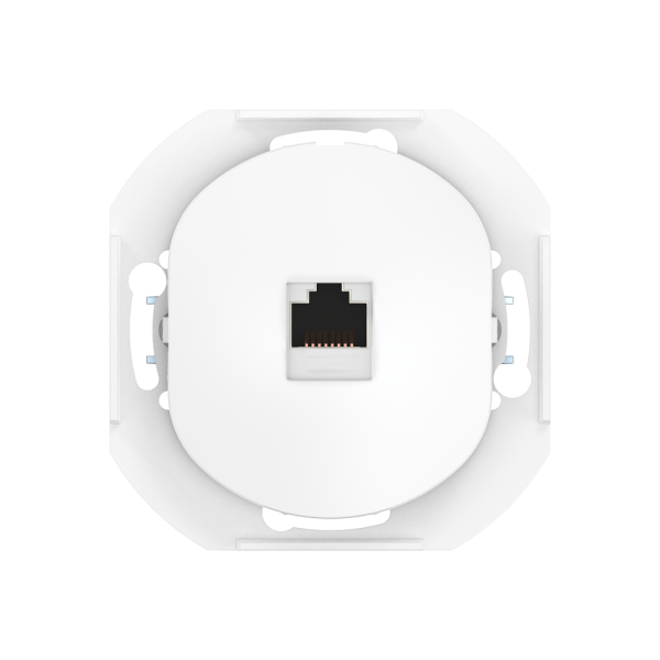 Розетка скрытой установки компьютерная CADUCEUS ALING EON с модулем Keystone RJ45 8P8C, cat.6, FTP, механизм