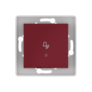 Выключатель скрытой установки CADUCEUS ALING PRESTIGE кнопочный, звонок, с индикацией, 10А, 250В~, механизм