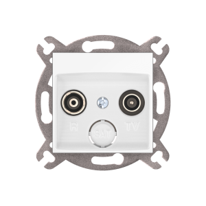 Розетка скрытой установки CADUCEUS ALING PRESTIGE антенная TV/FM, проходная, механизм