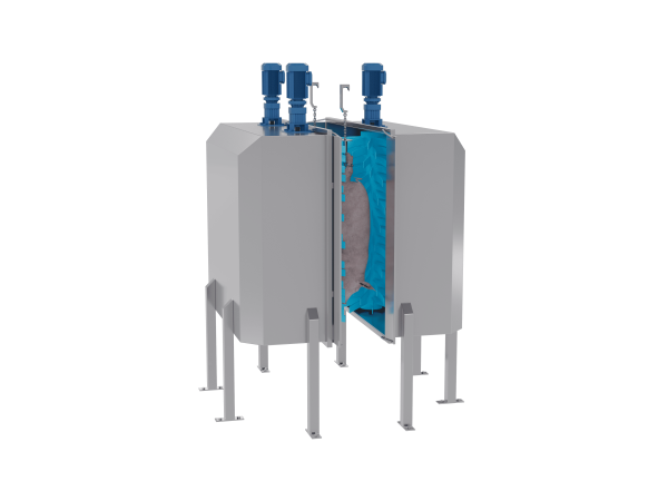 Бичевая машина для мойки туш