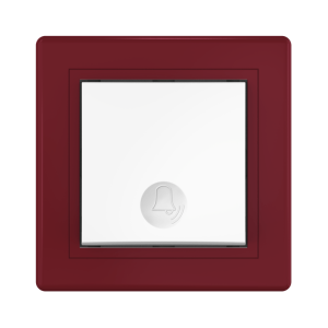 Выключатель скрытой установки CADUCEUS ALING PRESTIGE кнопочный, с символом «Звонок», 10А, 250В~