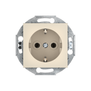 Механизм встраиваемой розетки CADUCEUS ALING PRESTIGE с керамическим основанием, с заземлением, без шторок, 16А, 250В~