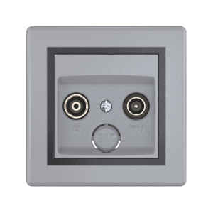 Розетка скрытой установки CADUCEUS ALING PRESTIGE антенная TV/FM, проходная